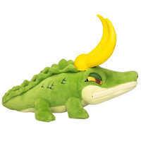 Thumbnail for Marvel Loki Alligator Loki plush toy full side angle showing complete crocodile body with spine detail and Loki horns
