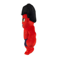 Thumbnail for Marvel Red Hulk Captain America Brave New World plush toy side profile view showing muscular form