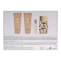 Thumbnail for Michael Kors Pour Femme 4-piece gift set outer box back panel with product details and ingredient listings