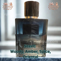 Thumbnail for Back view of Mila's Secret MS EDP bottle highlighting scent notes: Woody, Amber, Spice, Oriental