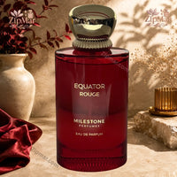 Thumbnail for Milestone Perfumes Equator Rouge eau de parfum deep red bottle with gold cap