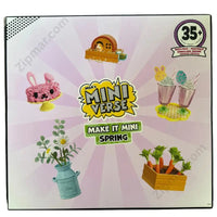 Thumbnail for MGA Miniverse Make It Mini Spring craft kit box back featured mini creations