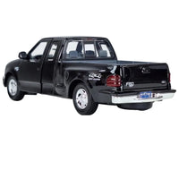 Thumbnail for Rear three quarter view of Motormax Ford F150 black diecast truck