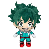 Thumbnail for My Hero Academia Deku Izuku Midoriya plush stuffed figure front view with embroidered face hero suit and green hair