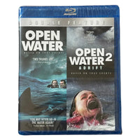 Thumbnail for Open Water and Open Water 2 Adrift double feature Blu-ray front cover, sealed