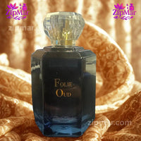 Thumbnail for Parfums Diane Castel Folie Oud EDP bottle presented on draped gold fabric