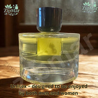 Thumbnail for Back view of Pear Bouquet Eau de Parfum clear round glass bottle with pale yellow liquid and dark cap