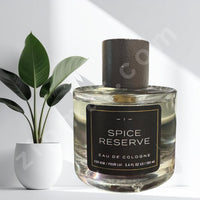 Thumbnail for Spice Reserve cologne bottle with a plant on a light background lifestyle view