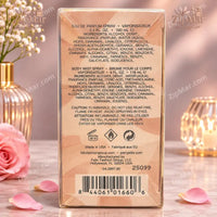 Thumbnail for Perry Ellis 18 Gift Set for Women box back panel with ingredients, Made in USA, Falic Fashion Group and UPC barcode
