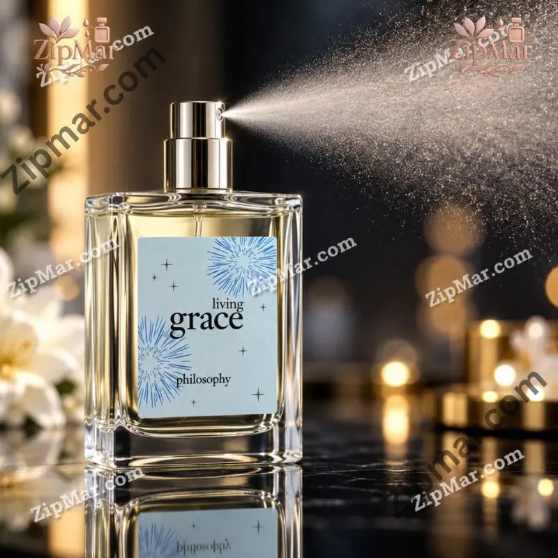 Philosophy Living Grace eau de toilette bottle spraying mist with silver tone spray cap