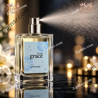 Thumbnail for Philosophy Living Grace eau de toilette bottle spraying mist with silver tone spray cap