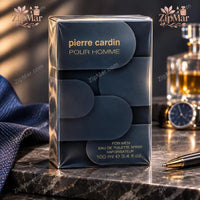 Thumbnail for Angled view of Pierre Cardin Pour Homme EDT for men 3.4 fl oz navy box
