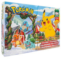 Thumbnail for Straight-on view of the sealed box front featuring holiday graphics and 24 figures callout