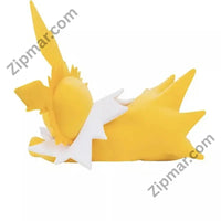 Thumbnail for Pokemon sleeping Jolteon plush back side view with spiky yellow fur”