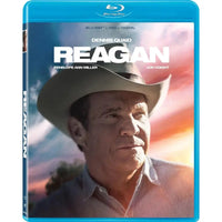 Thumbnail for Reagan Blu-ray front cover art, Dennis Quaid as President Ronald Reagan