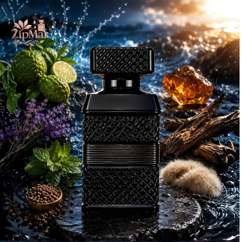 Regal Aqua eau de parfum bottle with citrus lavender and amber ingredients