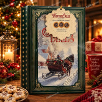 Thumbnail for Royal Dutchies Winter Tales Sleigh Bells cookie tin with cocoa creme star cookies hang tag