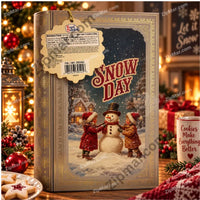 Thumbnail for Royal Dutchies Winter Tales Snow Day cookie tin hang tag with nutrition facts and barcode”