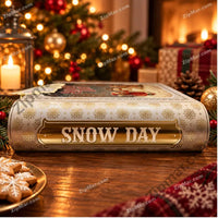 Thumbnail for Royal Dutchies Winter Tales Snow Day cookie tin spine with gold Snow Day label”