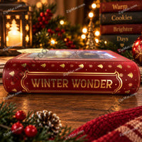 Thumbnail for Royal Dutchies Winter Wonder cookie tin spine with gold Winter Wonder label
