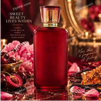 Thumbnail for Saint Cloud Cherry Kiss red glass perfume bottle with rose tinted faceted cap