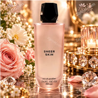 Thumbnail for Sheer Skin Eau de Parfum 100ml bottle, close view of the front lettering and 3.4 fl oz size
