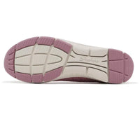 Thumbnail for Bottom traction sole view of Skechers GO WALK Lite Enamored pink shoes
