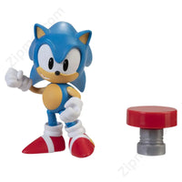 Thumbnail for Sonic the Hedgehog Classic Sonic Jakks Pacific Articulated Action Figure Front View Poseable with Red Spring