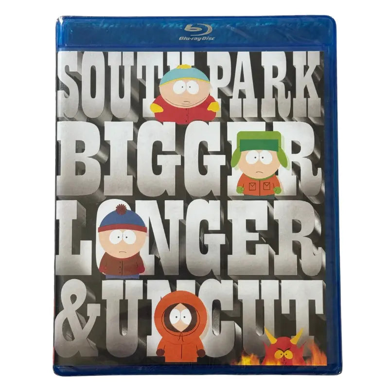 South Park Bigger Longer and Uncut Blu-ray front cover, sealed