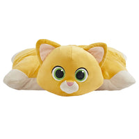 Thumbnail for Front view of Sox companion robot plush toy with large green eyes.