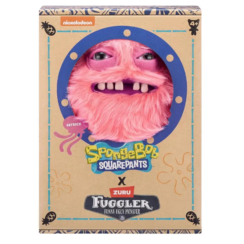 SpongeBob SquarePants x Zuru Fuggler Patrick Star officially licensed Nickelodeon collaboration kraft window box front ages 4 plus