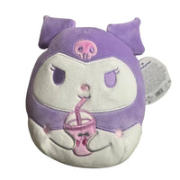 Thumbnail for Front view of Kuromi Squishmallows plush with hangtag attached