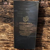 Thumbnail for Back view of Stetson Black Cologne package showing product fragrance description