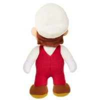 Thumbnail for Super Mario Fire Mario plush toy back view red overalls white hat Nintendo licensed