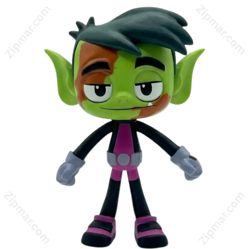 Teen Titans Go! Twisty Titans Beast Boy action figure showing brown color-change details