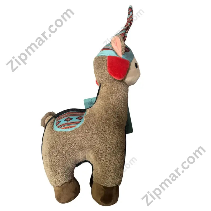 Think Dog Land of Llamas hang tag back Delca Corporation distributor info, Made in China