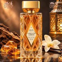 Thumbnail for Timeless Amber II Eau de Parfum 3.4 fl oz 100 mL diamond cut glass bottle with gold cap and diamond label
