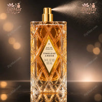 Thumbnail for Timeless Amber II Eau de Parfum 100 mL bottle with gold spray pump misting