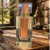 Thumbnail for Front view of Tru Fragrance Creamy Marshmallow Eau de Parfum bottle styled with fluffy marshmallows