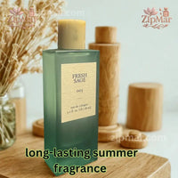 Thumbnail for Front view of Tru Fragrance Fresh Sage 003 Eau de Cologne 3.0 fl oz bottle with wooden cap