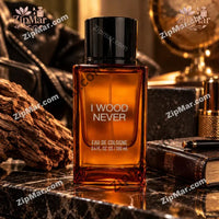 Thumbnail for Tru Fragrance I Wood Never eau de cologne 3.4 fl oz 100 ml amber bottle with black cap
