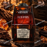 Thumbnail for Base of Tru Fragrance I Wood Never bottle with warning label, ingredients and lot code A0226Z