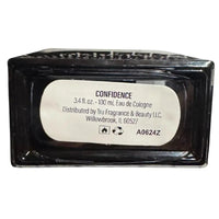 Thumbnail for Close-up of manufacturer label on the bottom of Manifest Confidence Eau de Cologne.