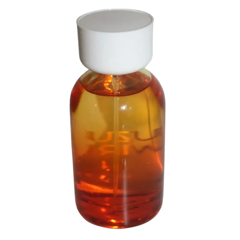 Close-up of the bottom label on Tru Fragrance Yuzu Swirl Eau de Parfum, listing ingredients, 3.4 FL OZ, and 100 ml size.