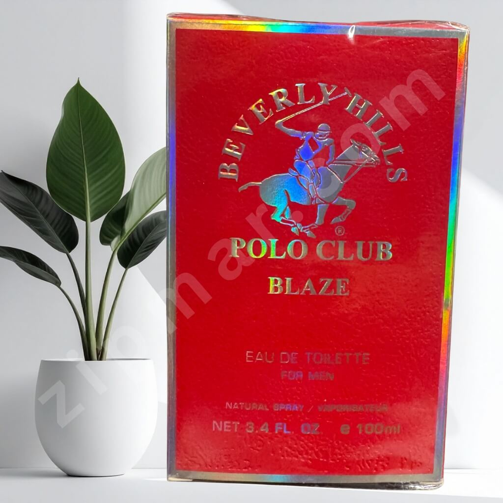 Beverly Hills Polo Club Blaze 3.4oz barcode and details on box