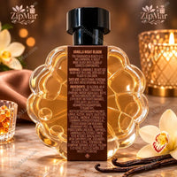Thumbnail for Vanilla Night Bloom Eau de Parfum flower shaped bottle back label with ingredients and Tru Fragrance and Beauty distributor
