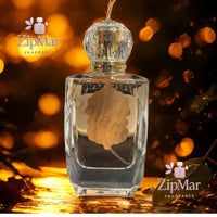 Thumbnail for Back view of Vanilla Potion Elixir Eau de Parfum bottle with gold collar and faceted crystal style cap