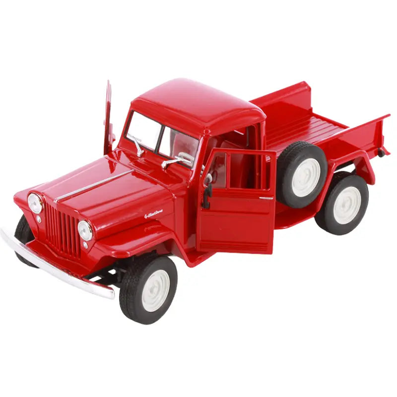 Angled view of Welly NEX 1947 Jeep Willys Pickup packaging box