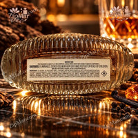 Thumbnail for Bottom label of Whiskey Den Eau de Cologne showing full ingredient list, Made in USA, Tru Fragrance & Beauty LLC Willowbrook IL 60527