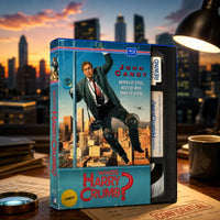 Thumbnail for Whos Harry Crumb Blu-ray front cover, retro VHS style packaging, John Candy